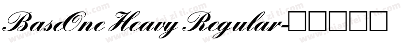 BaseOne Heavy Regular字体转换